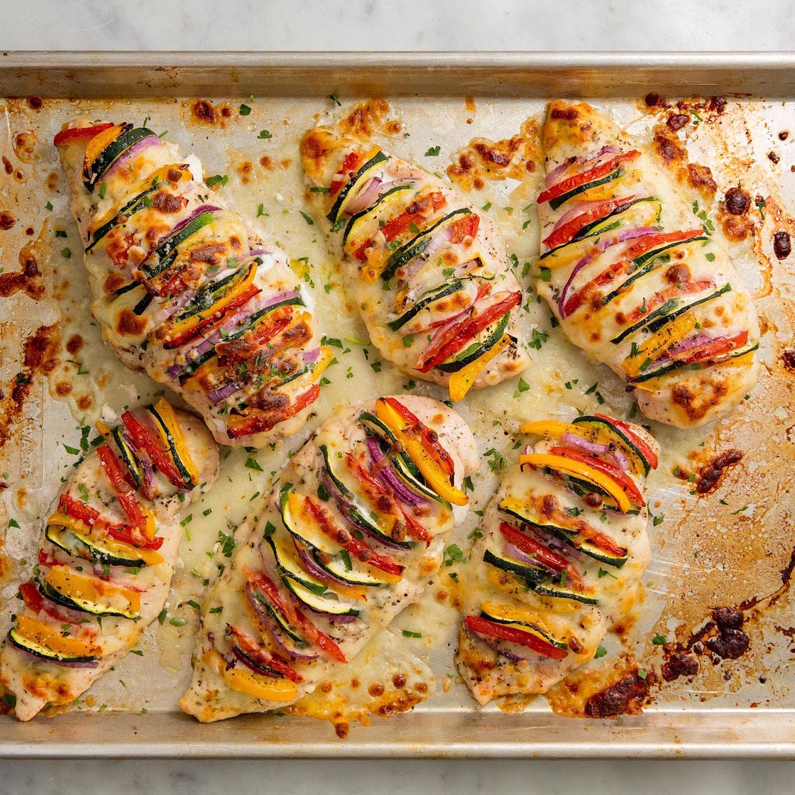 Primavera-Stuffed Chicken