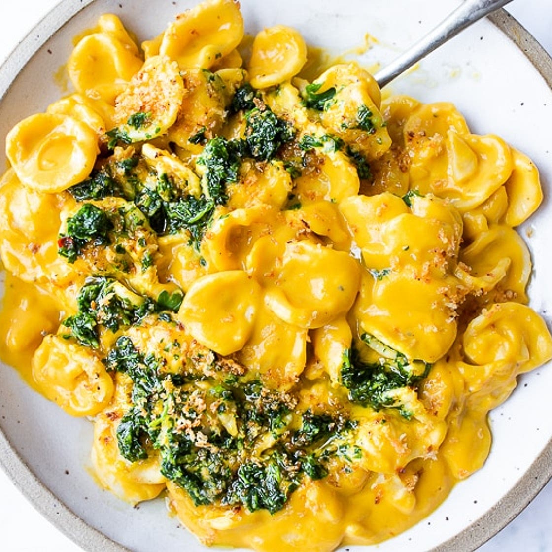 Orecchiette Pasta with Carrot Miso Sauce