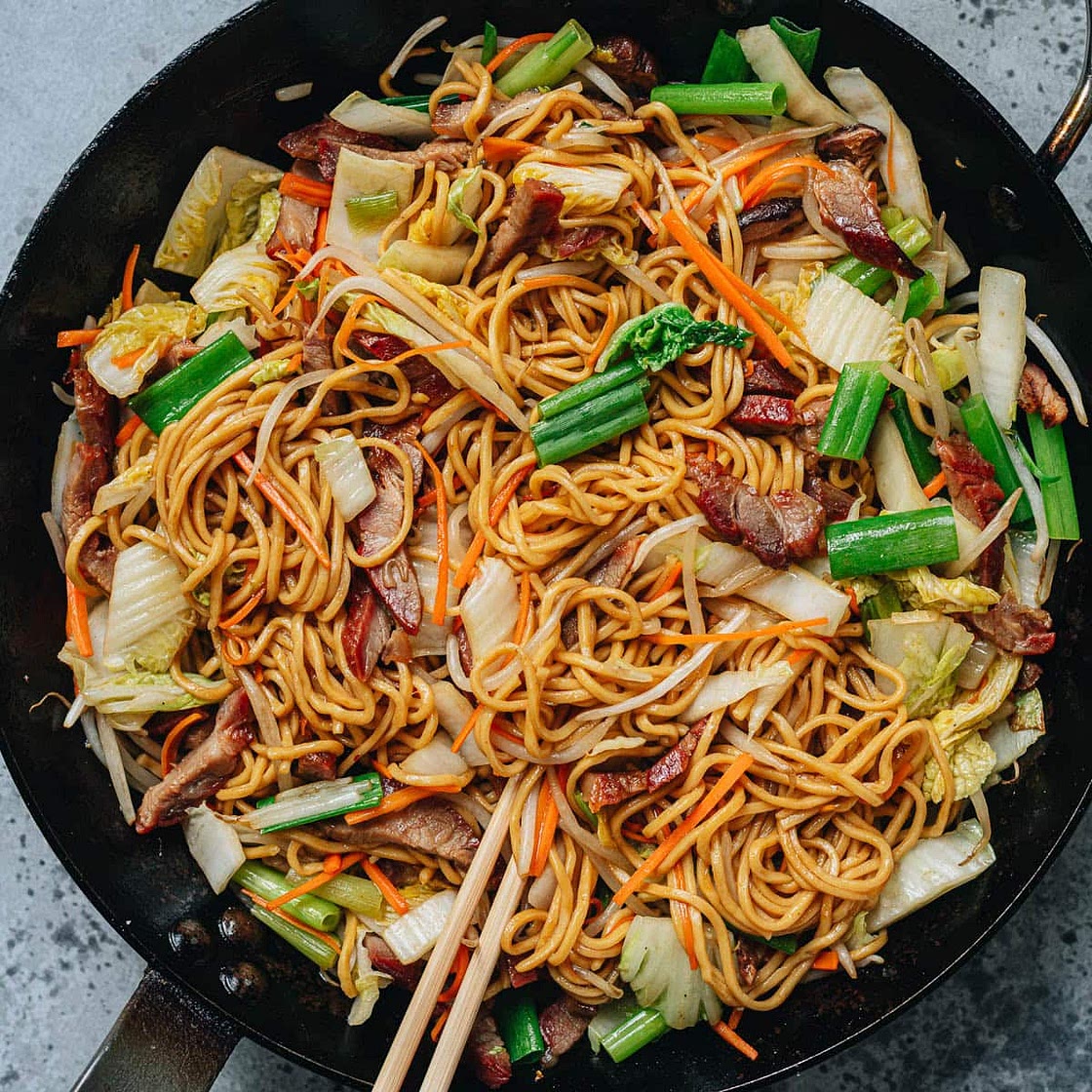 Roast Pork Lo Mein (叉烧捞面)
