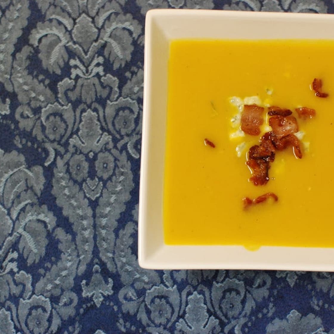 Pumpkin and Blue Cheese Soup