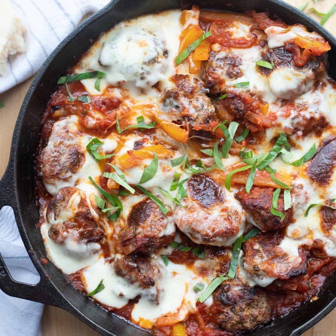 Gluten-Free Turkey Meatballs with Peppers