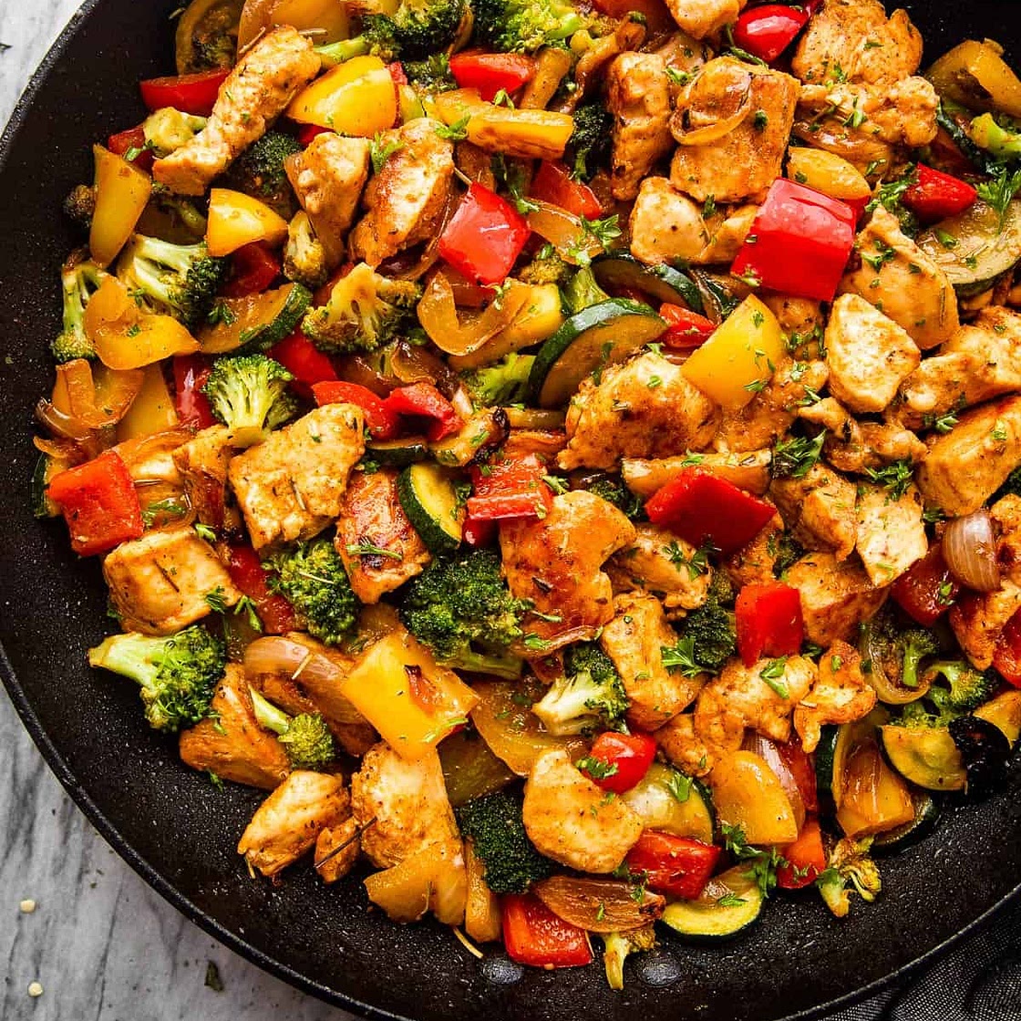 Chicken and Vegetables Skillet Recipe