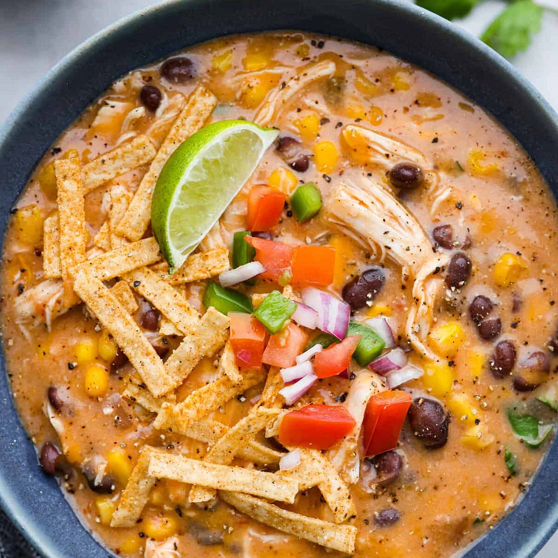 Slow Cooker Chicken Fajita Soup