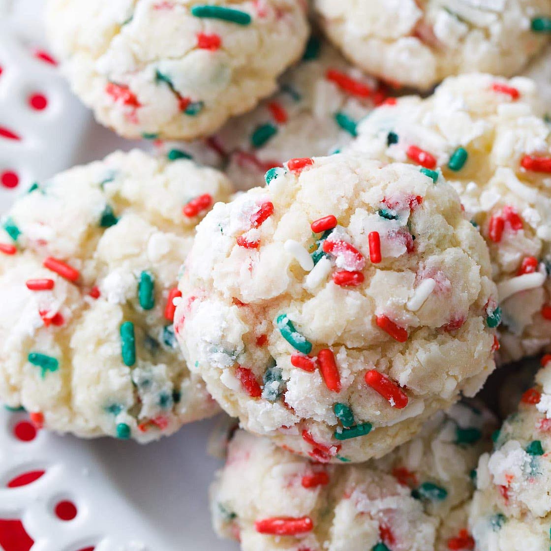 Christmas Gooey Butter Cookies
