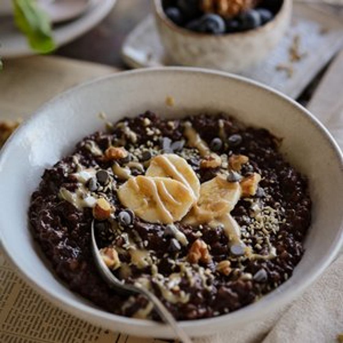 Chocolate Banana Buckwheat Porridge