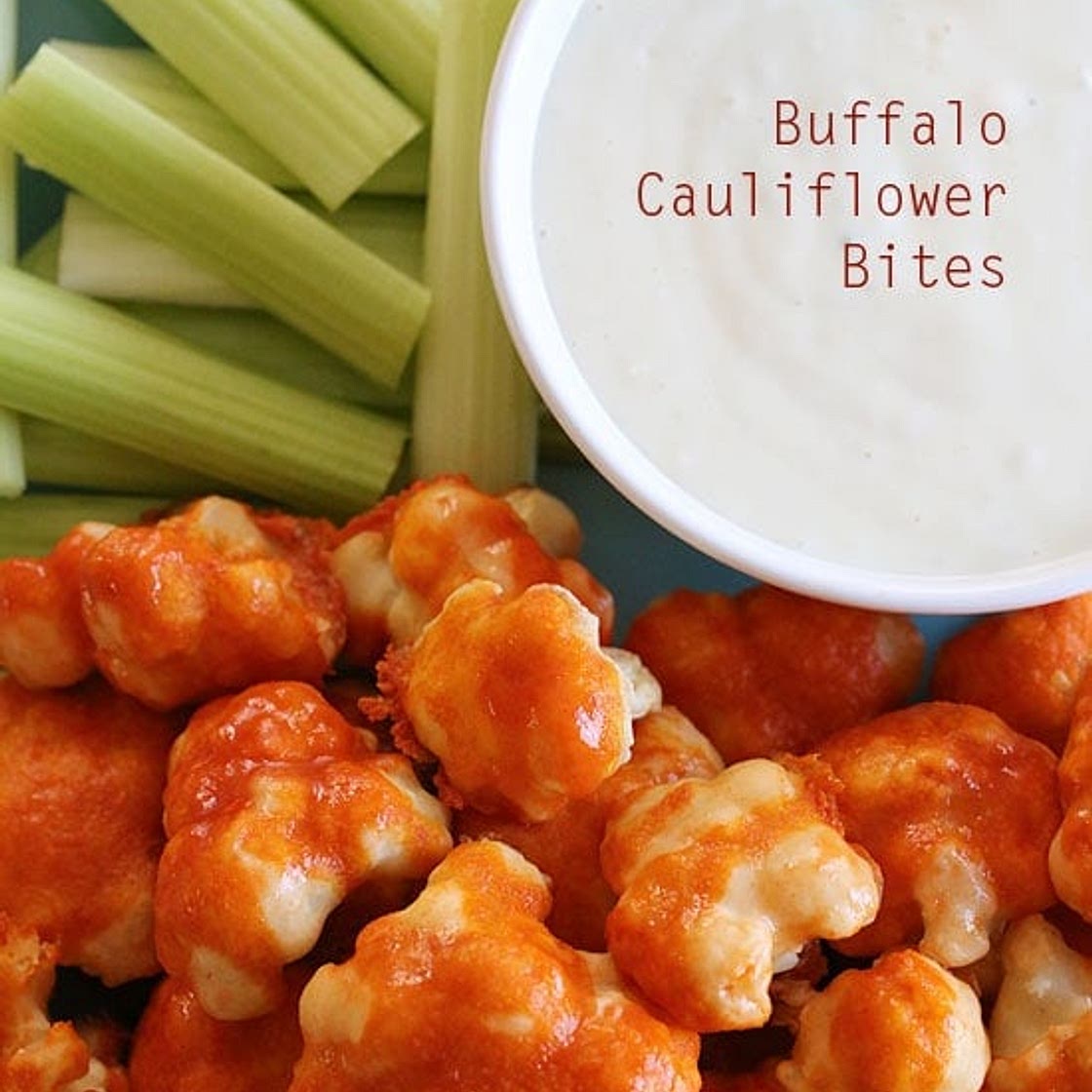 Spicy Buffalo Cauliflower Bites