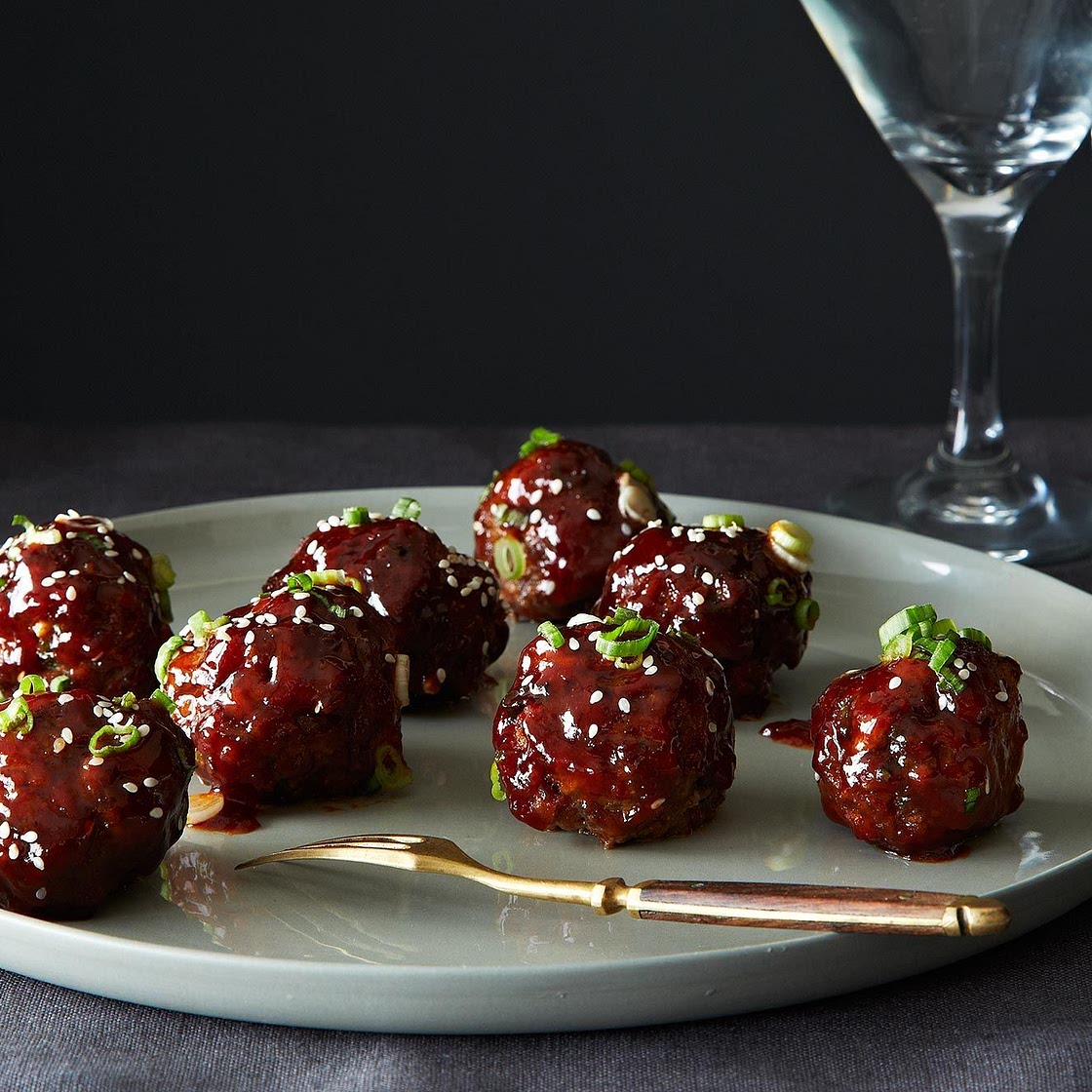 Spicy Korean-Style Gochujang Meatballs