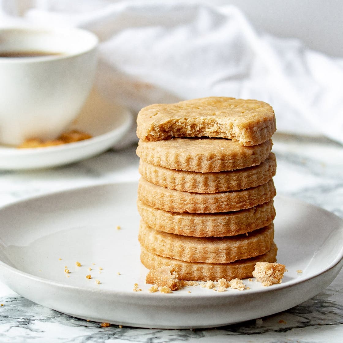 Brown Sugar Shortbread Cookies - 3 Ingredient Brown Sugar Cookies