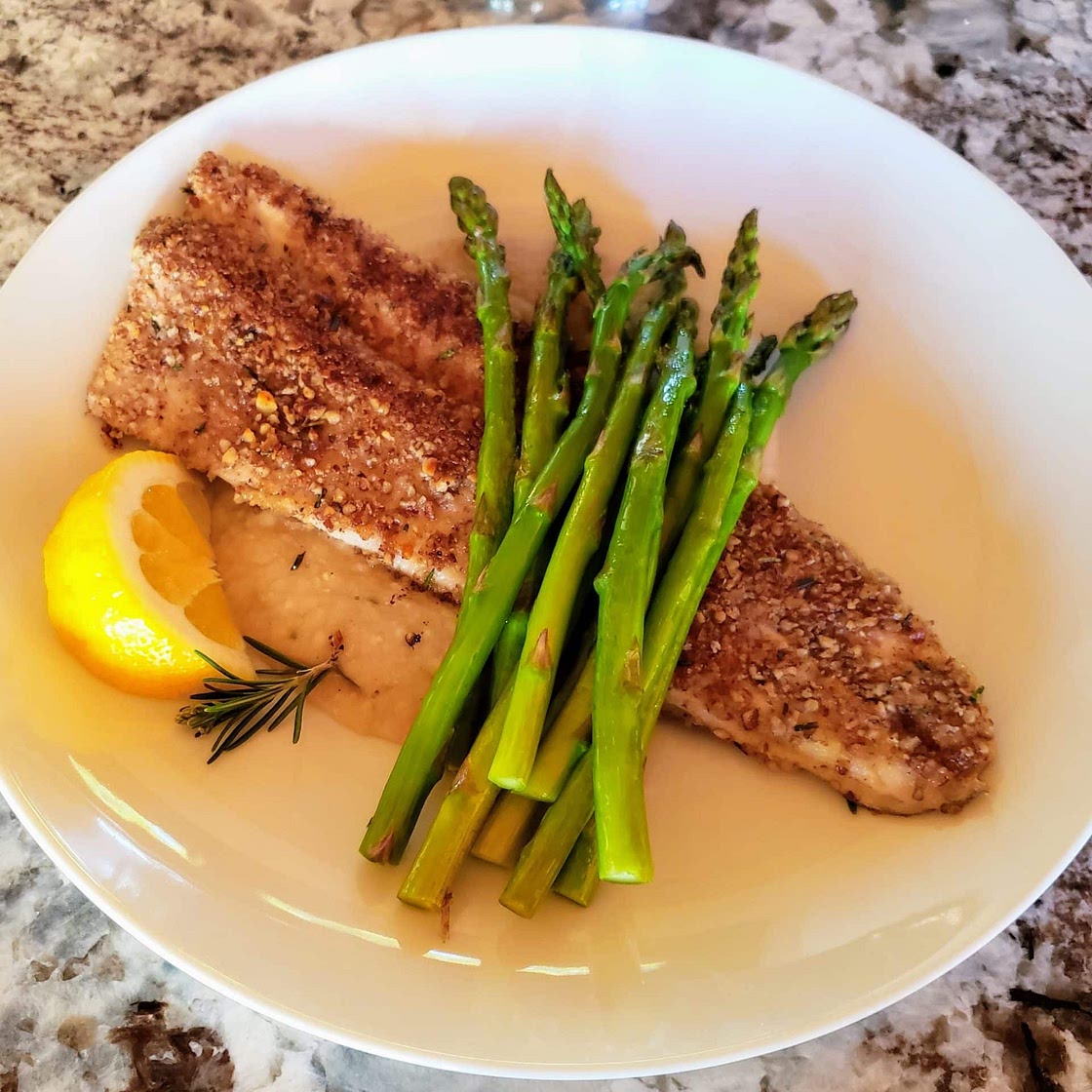 Pecan crusted trout