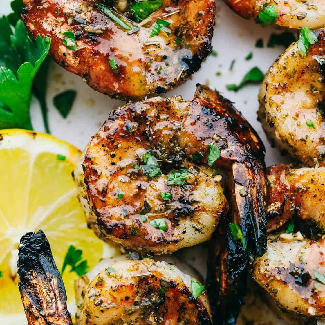 THEE BEST Grilled Shrimp