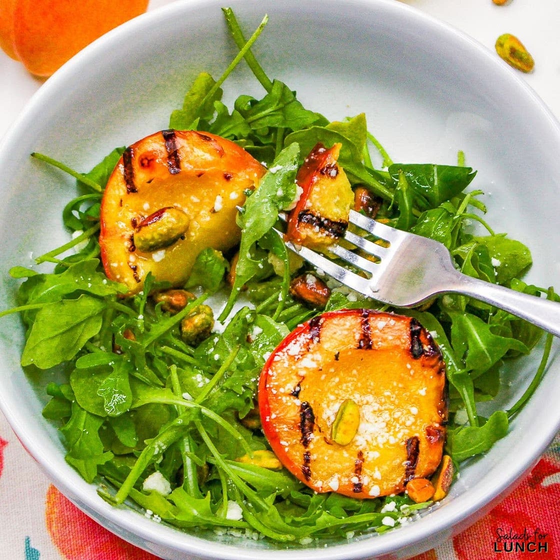 Grilled Peach Summer Salad Recipe