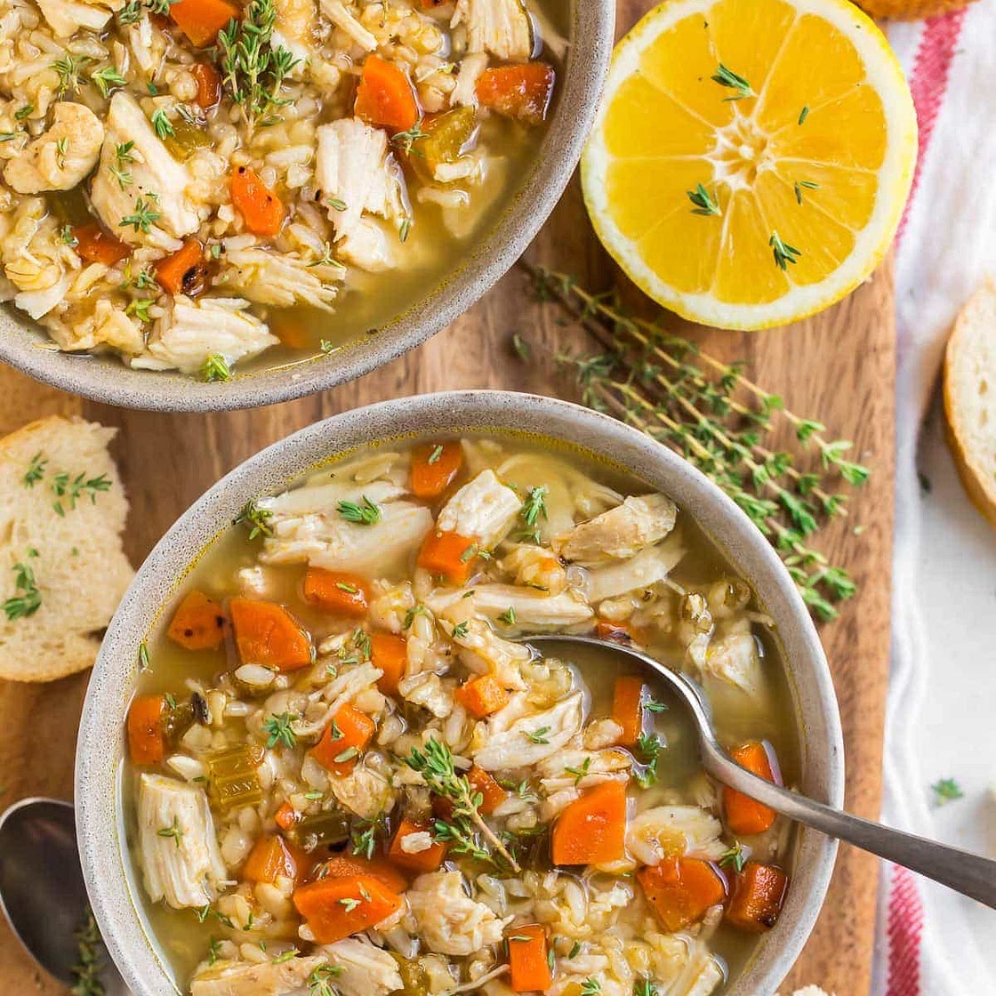 Crock Pot Chicken and Rice Soup
