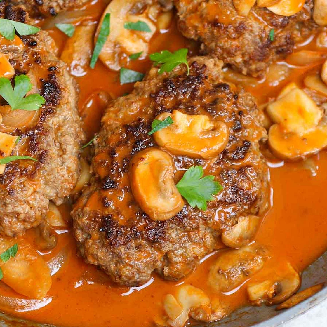 Bobby Flay Salisbury Steak Recipe