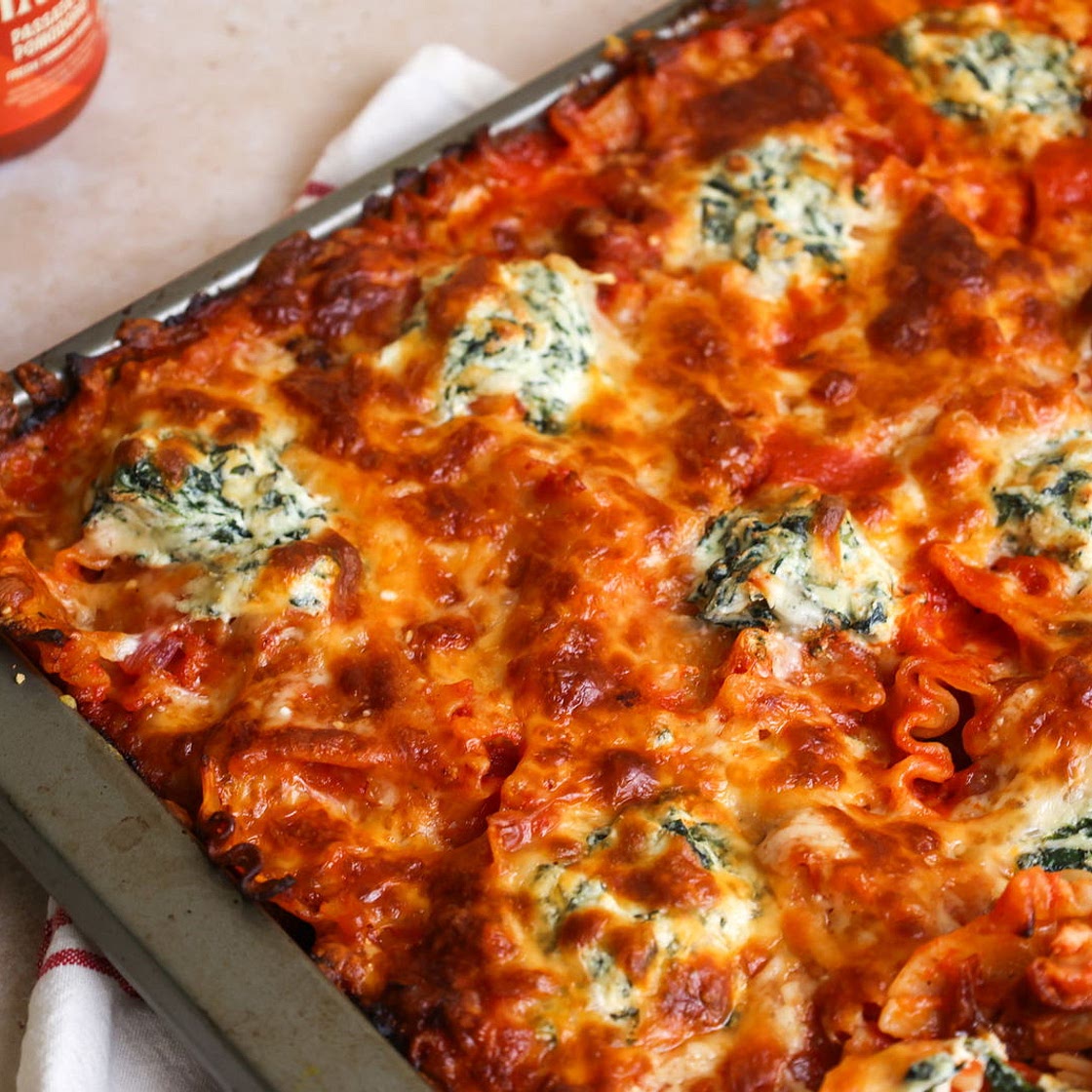 Sheet Pan Layerless Lasagna