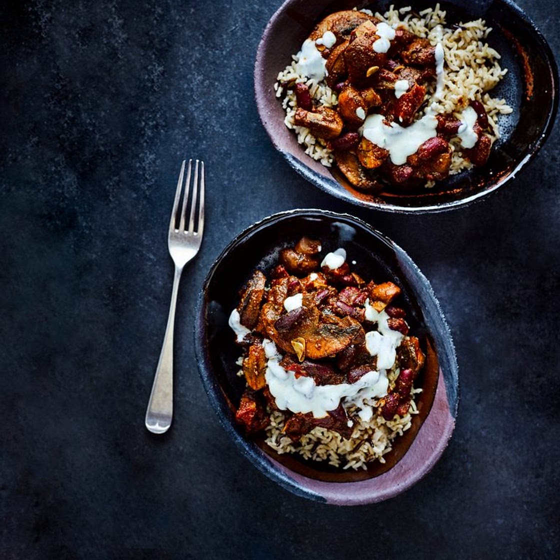 Vegetarian mushroom chilli