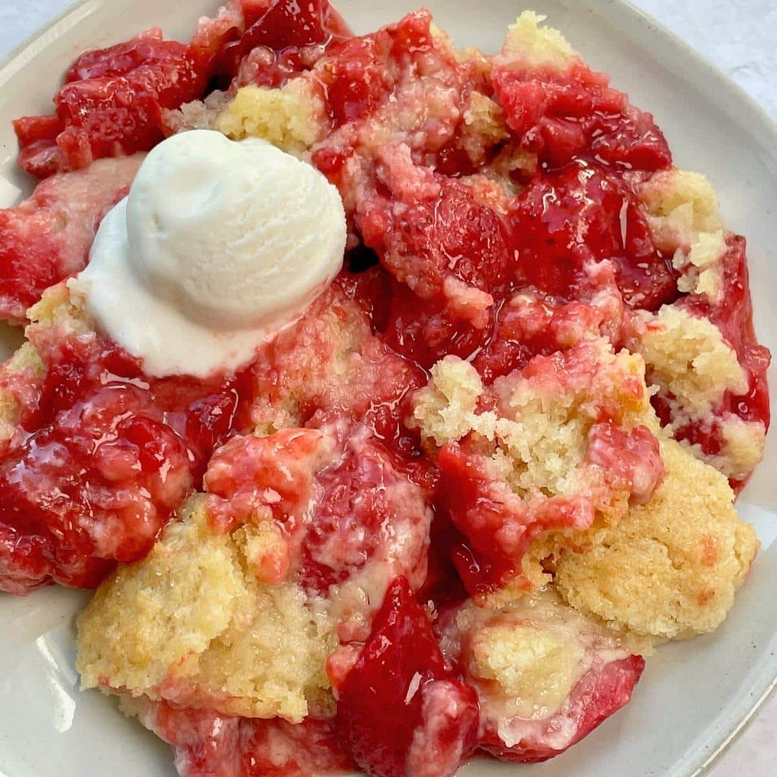 Vegan Strawberry Cobbler