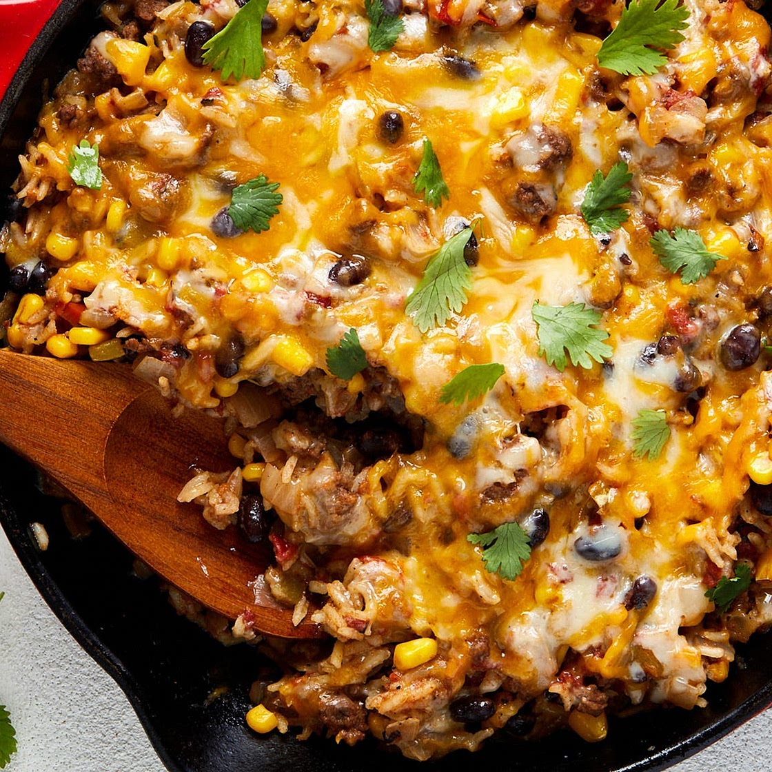 Mexican Beef 'N' Rice Skillet