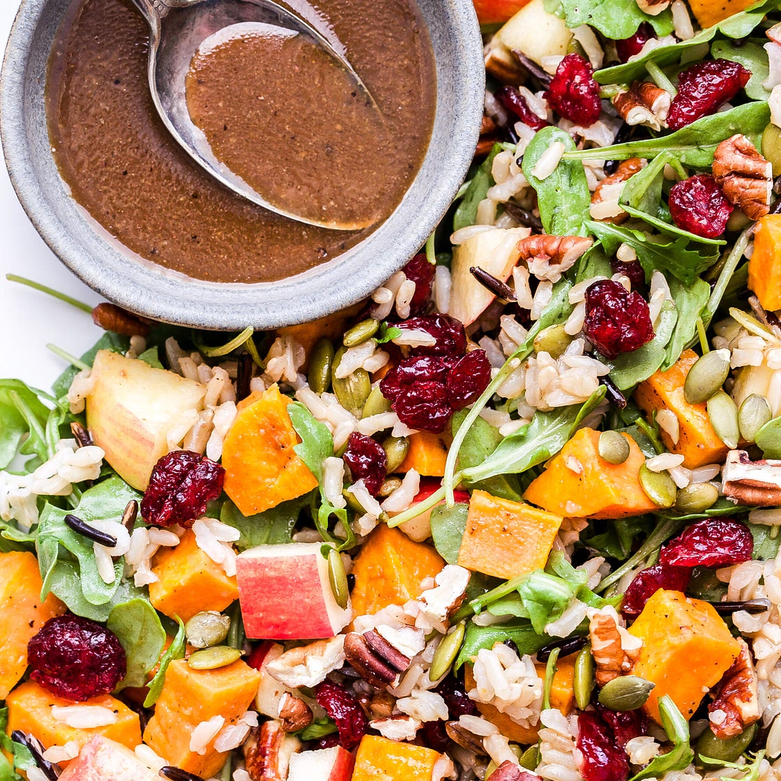 Sweet Potato, Wild Rice and Arugula Salad