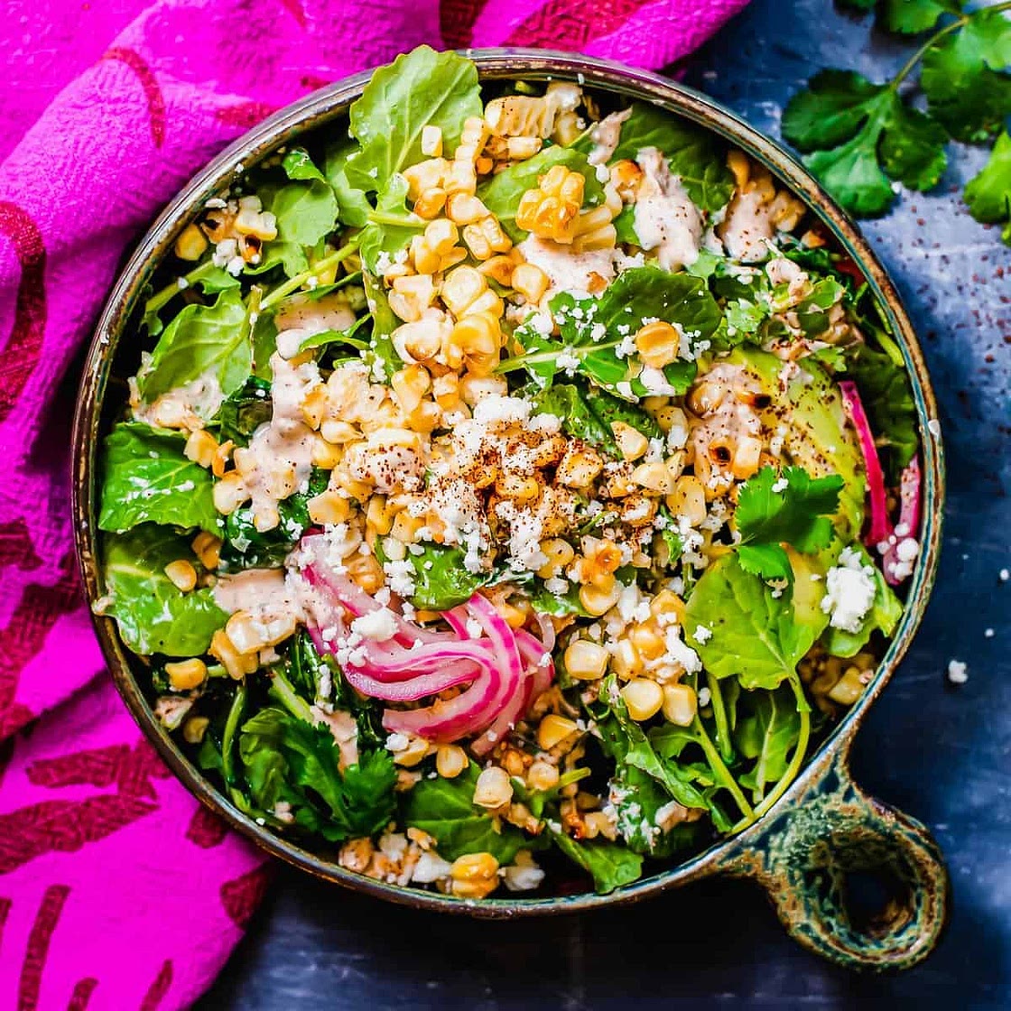 Mexican Street Corn Kale Salad