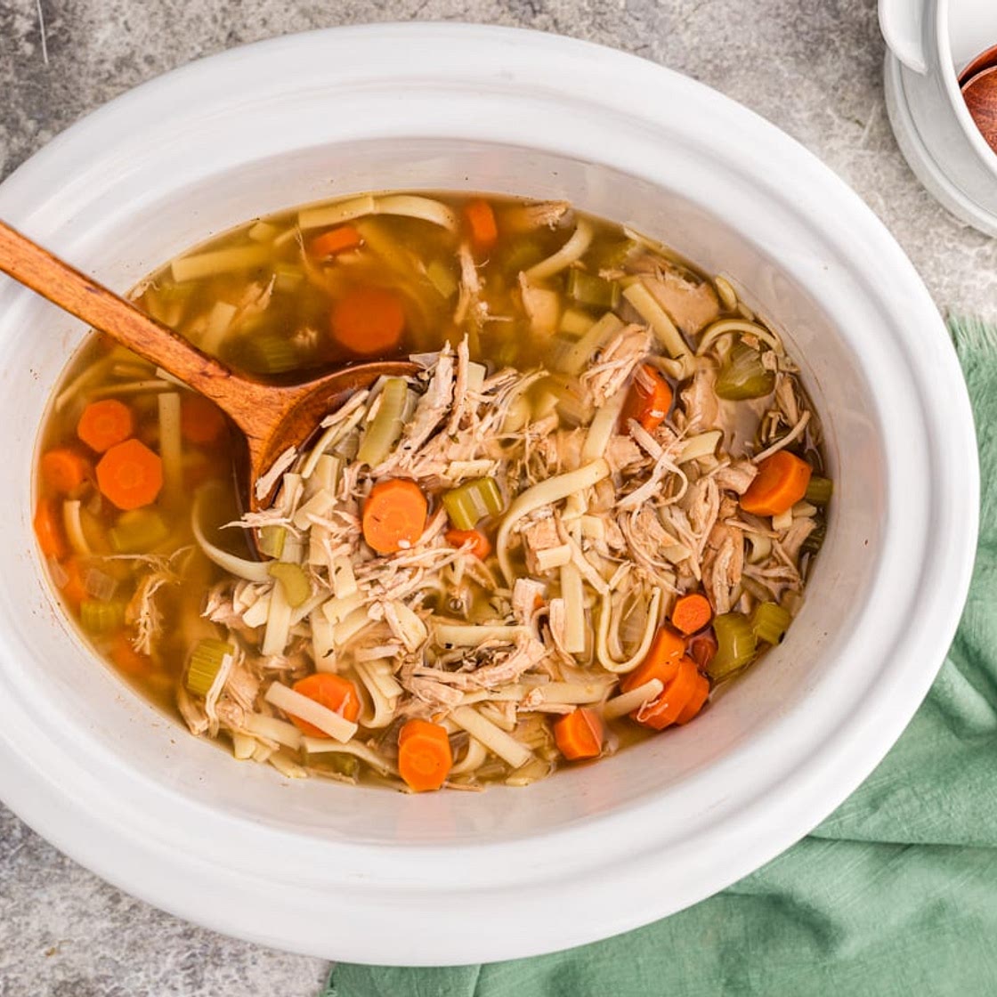 Slow Cooker Grandma's Turkey Noodle Soup