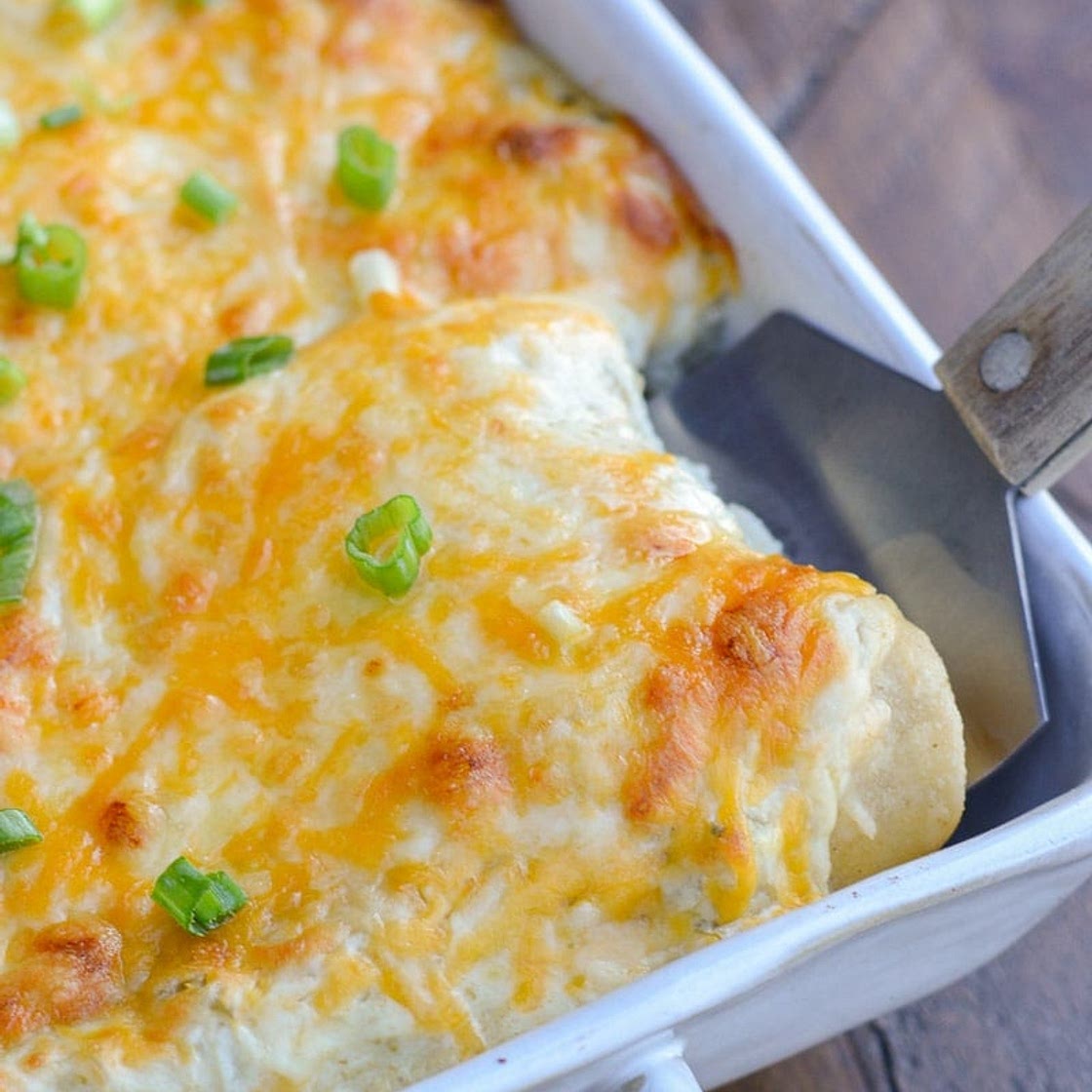 Sour Cream Chicken Enchiladas (no roux!)