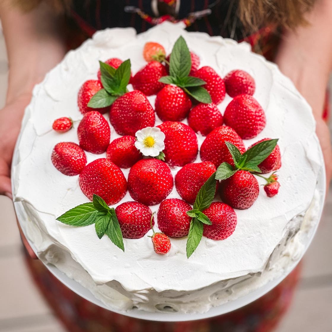 Swedish Strawberry Cream Cake