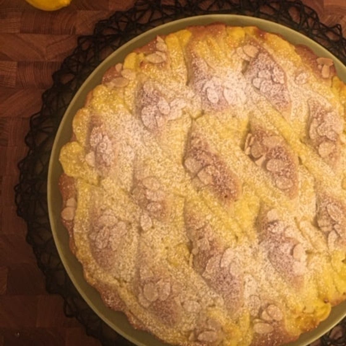 Vanilla Custard Cream Pie Cake