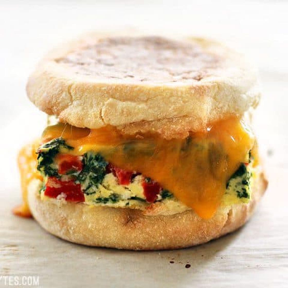 Veggie Packed Freezer Breakfast Sandwiches