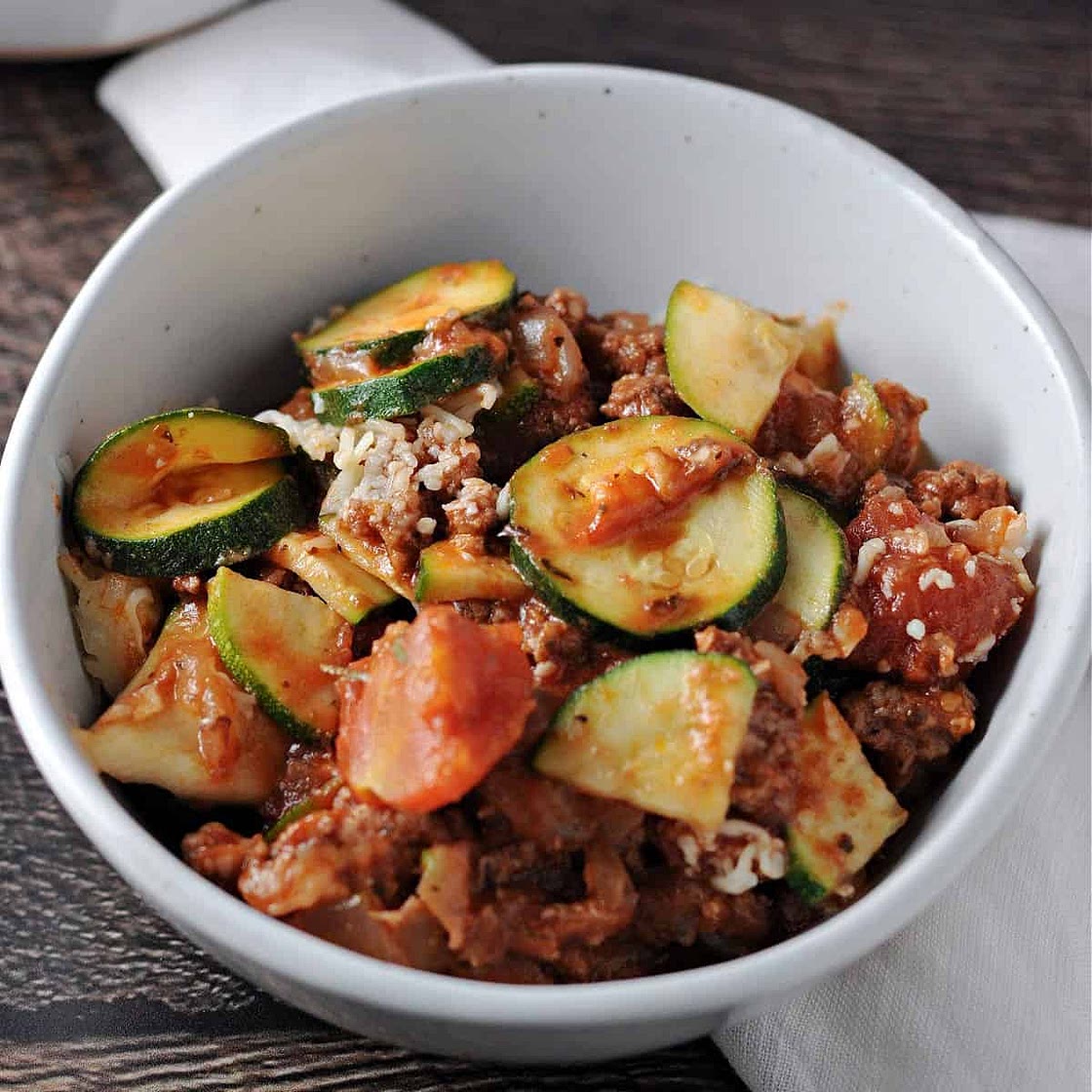 Ground Beef Zucchini Casserole