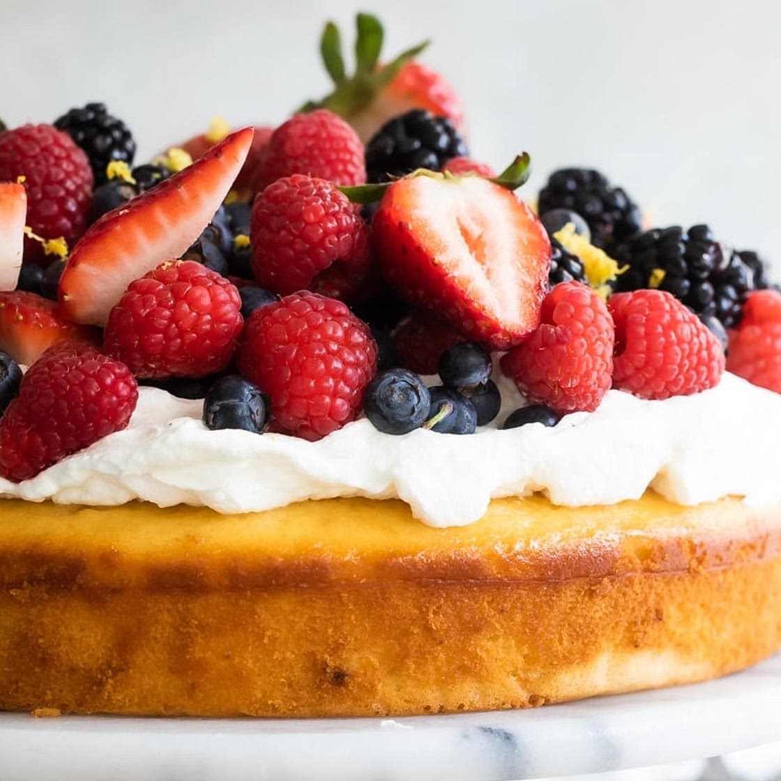 Lemon Cake with Limoncello Cream