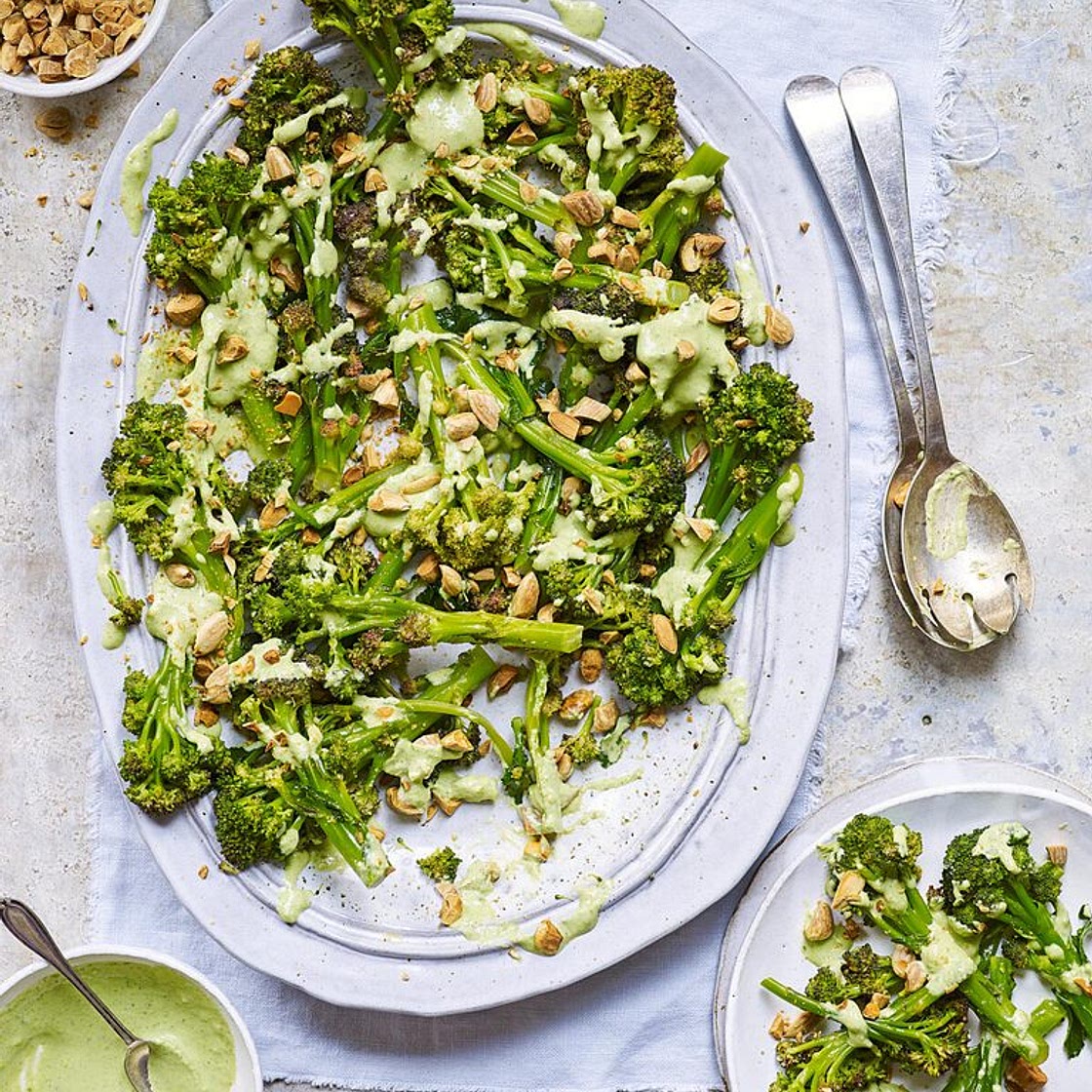Broccoli and blue cheese salad