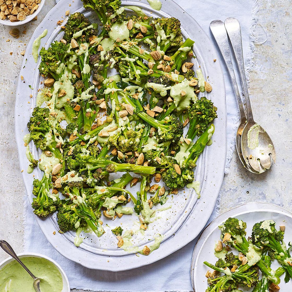 Broccoli and blue cheese salad