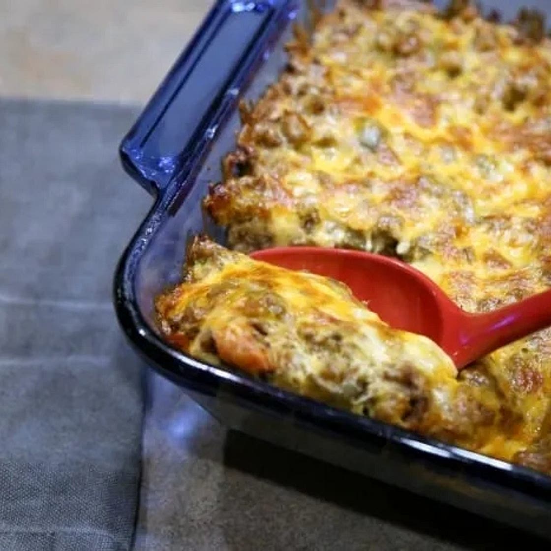 Keto Cheesy Taco Casserole Recipe