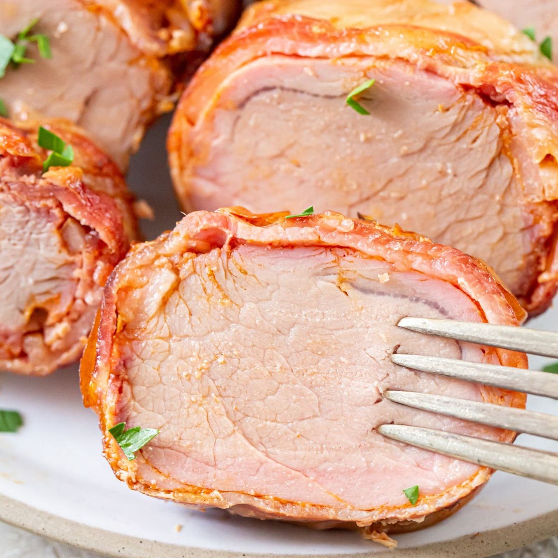 Smoked Bacon Wrapped Pork Tenderloin