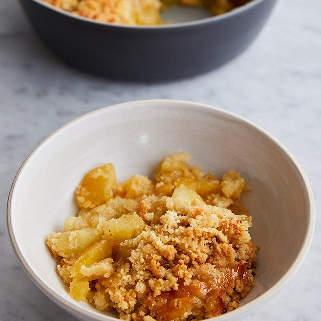 Classic apple crumble