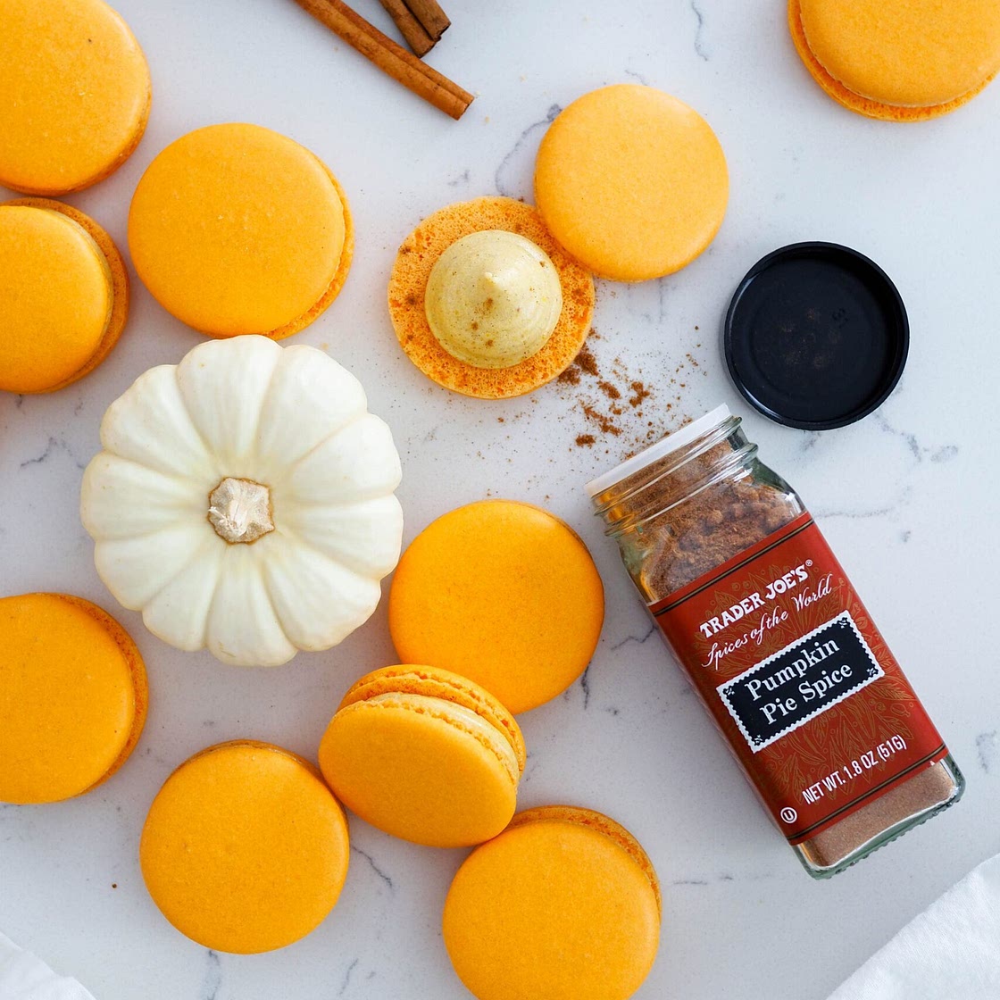 Pumpkin Spice Macarons