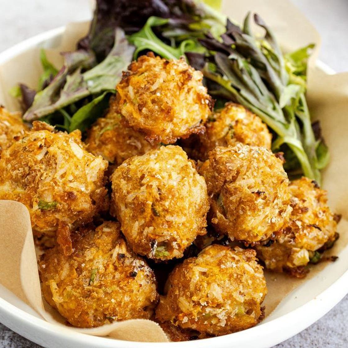 Kid-friendly salmon and rice balls recipe