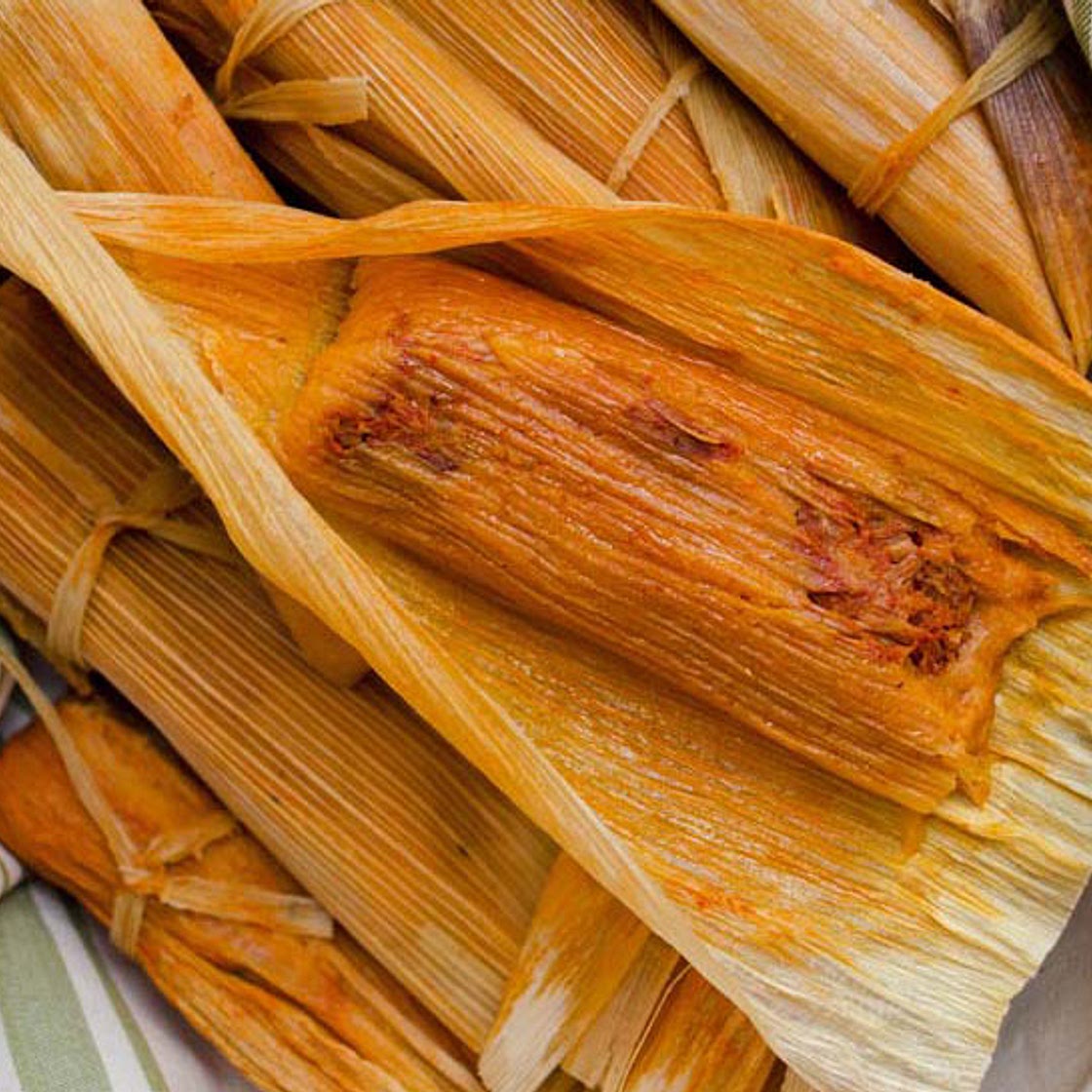 Red Chile Jackfruit Tamales