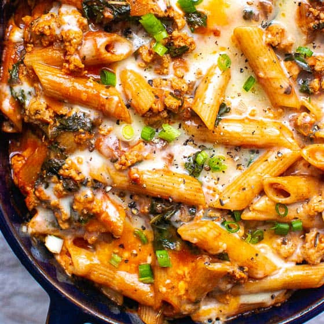 Ground Turkey Pasta Bake