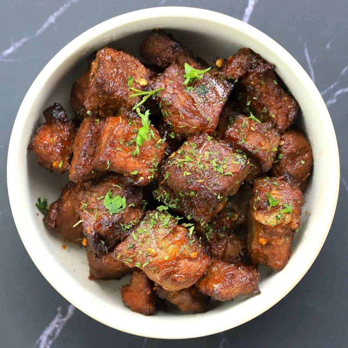 Keto Air Fryer Steak Bites