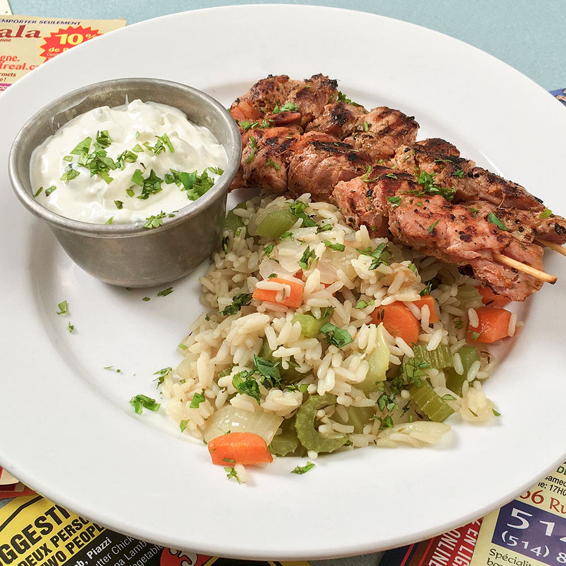 Riz à la grecque comme au restaurant