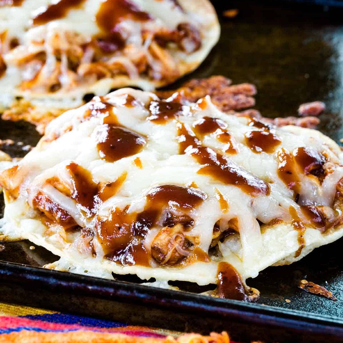 Easy BBQ Chicken Tostadas