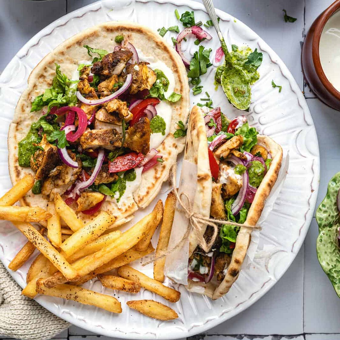 Air Fryer Chicken Shawarma