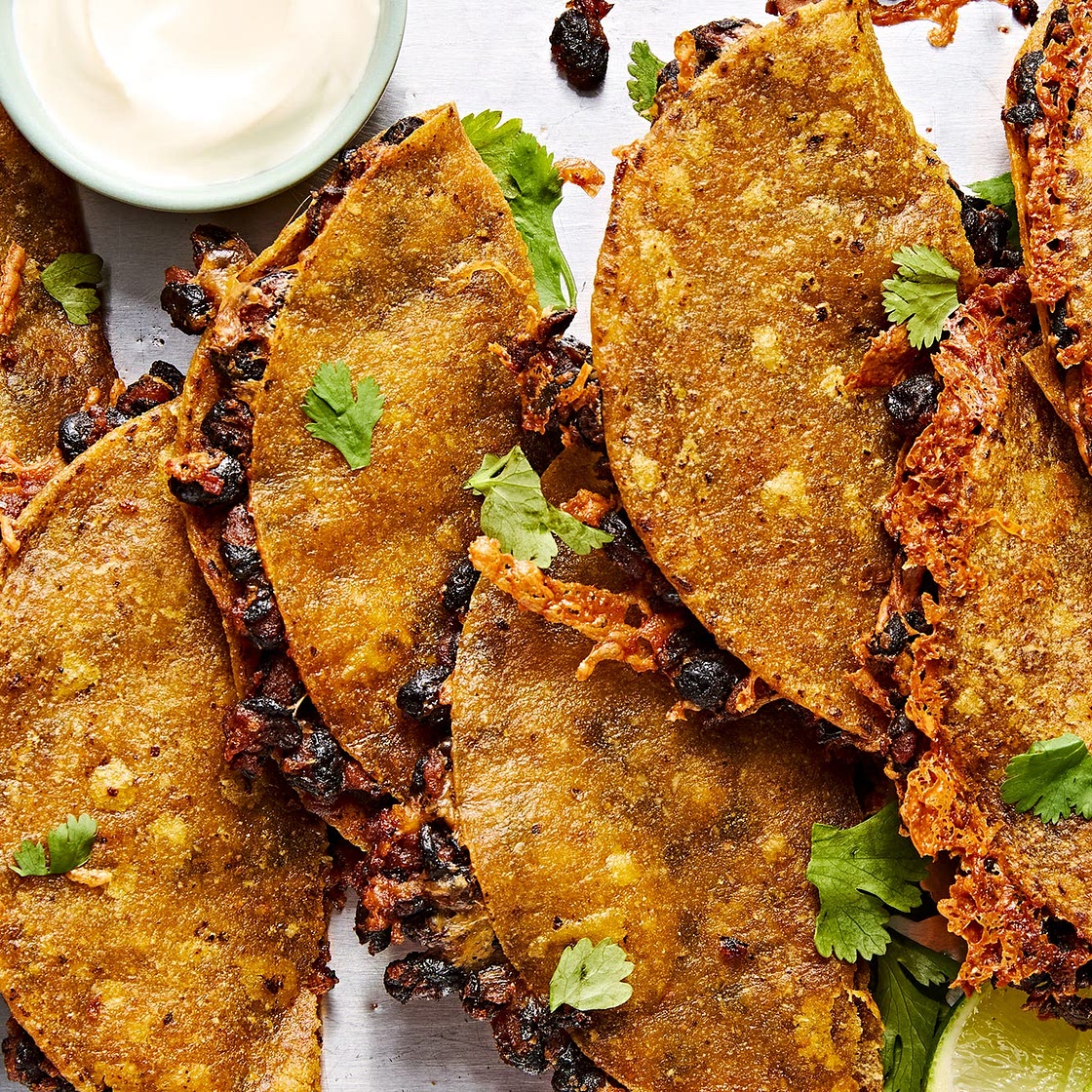 Crispy Sheet-Pan Black Bean Tacos