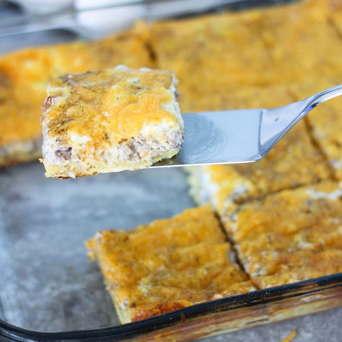 Sausage, Egg, and Cream Cheese Breakfast Casserole