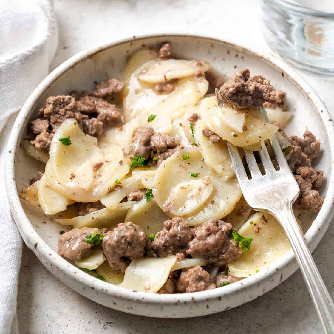 Copycat Hamburger Helper Potato Stroganoff Recipe