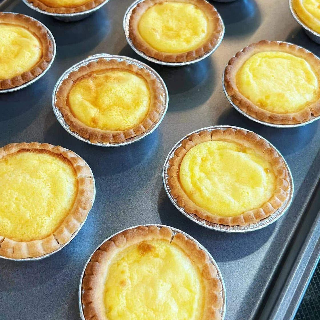 Egg Tarts Recipe (Hong Kong tart shells + Portuguese custard filling)