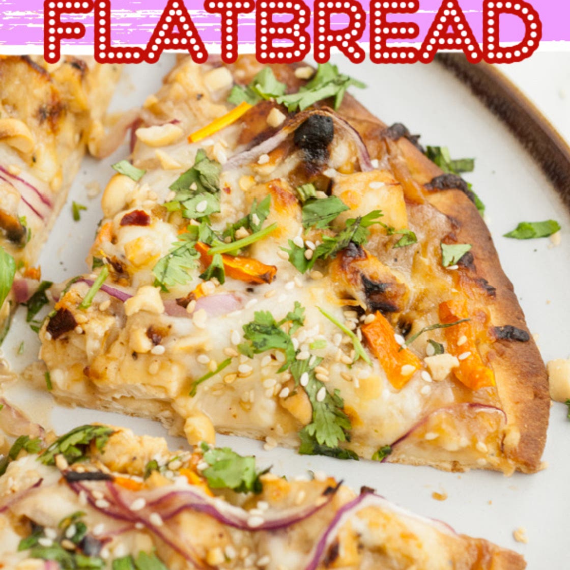 Thai Peanut Chicken Flatbread Recipe
