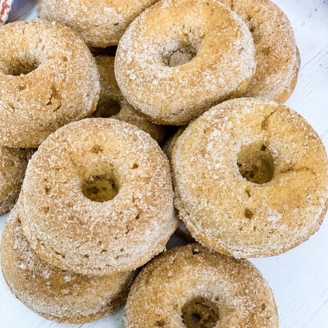 One Point Pumpkin Cinnamon and Sugar Donuts