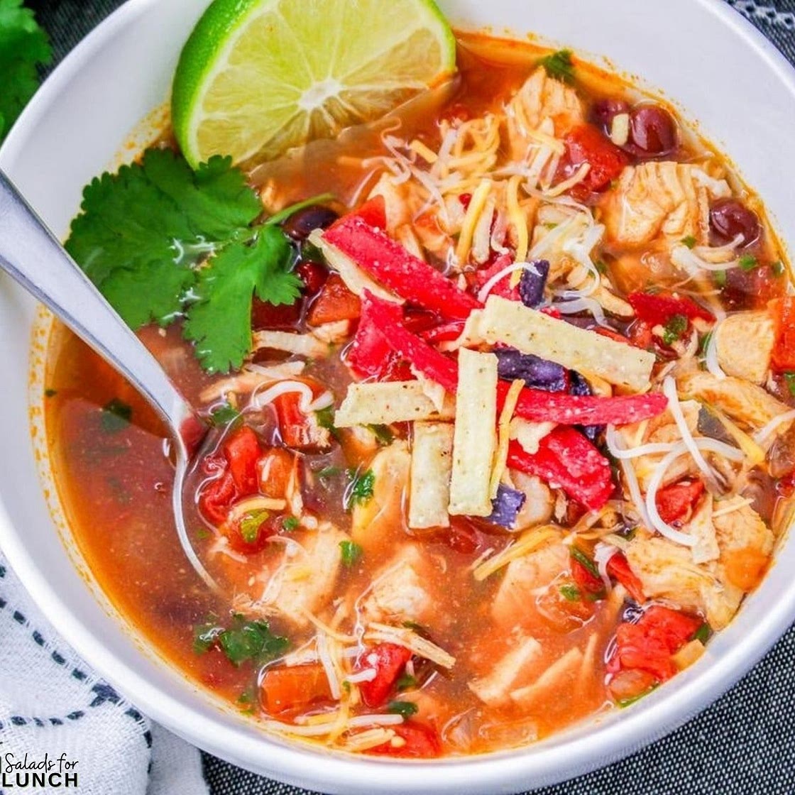 Crockpot Southwest Chicken Soup Printable Recipe